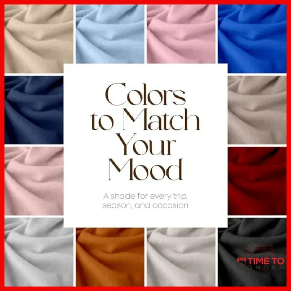 Luxury Cashmere Wool Blend Knitted Wrap Shawl 27x78 All-Season Travel